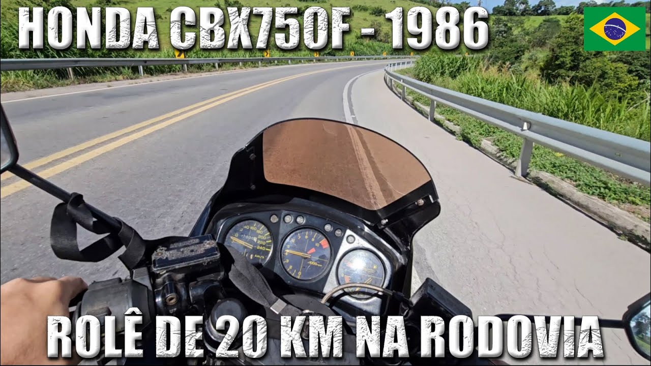 Honda CBX750F 1986 - Rolê na Rodovia, ta Começando a dar Confiança