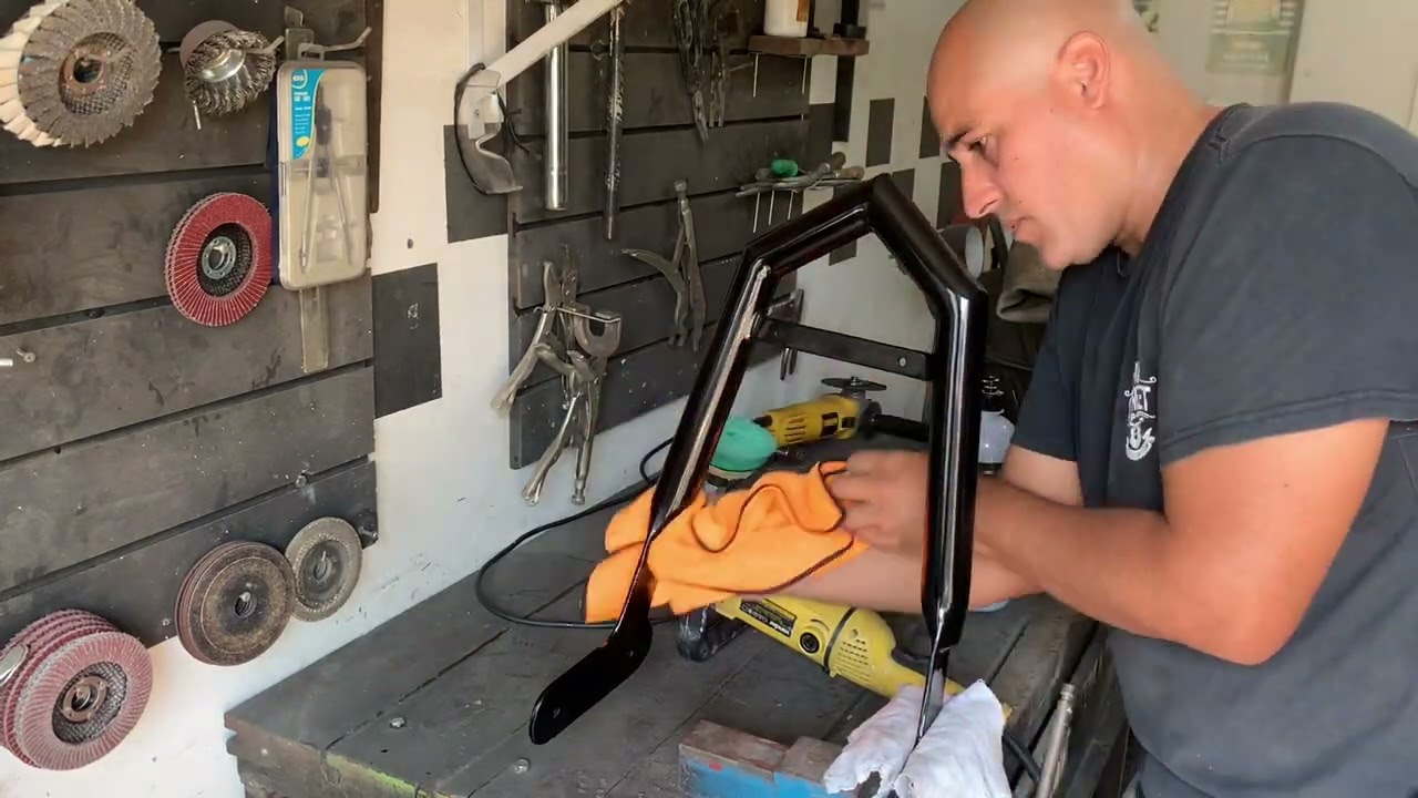 Projeto triciclo - Tanque fabricado à mão