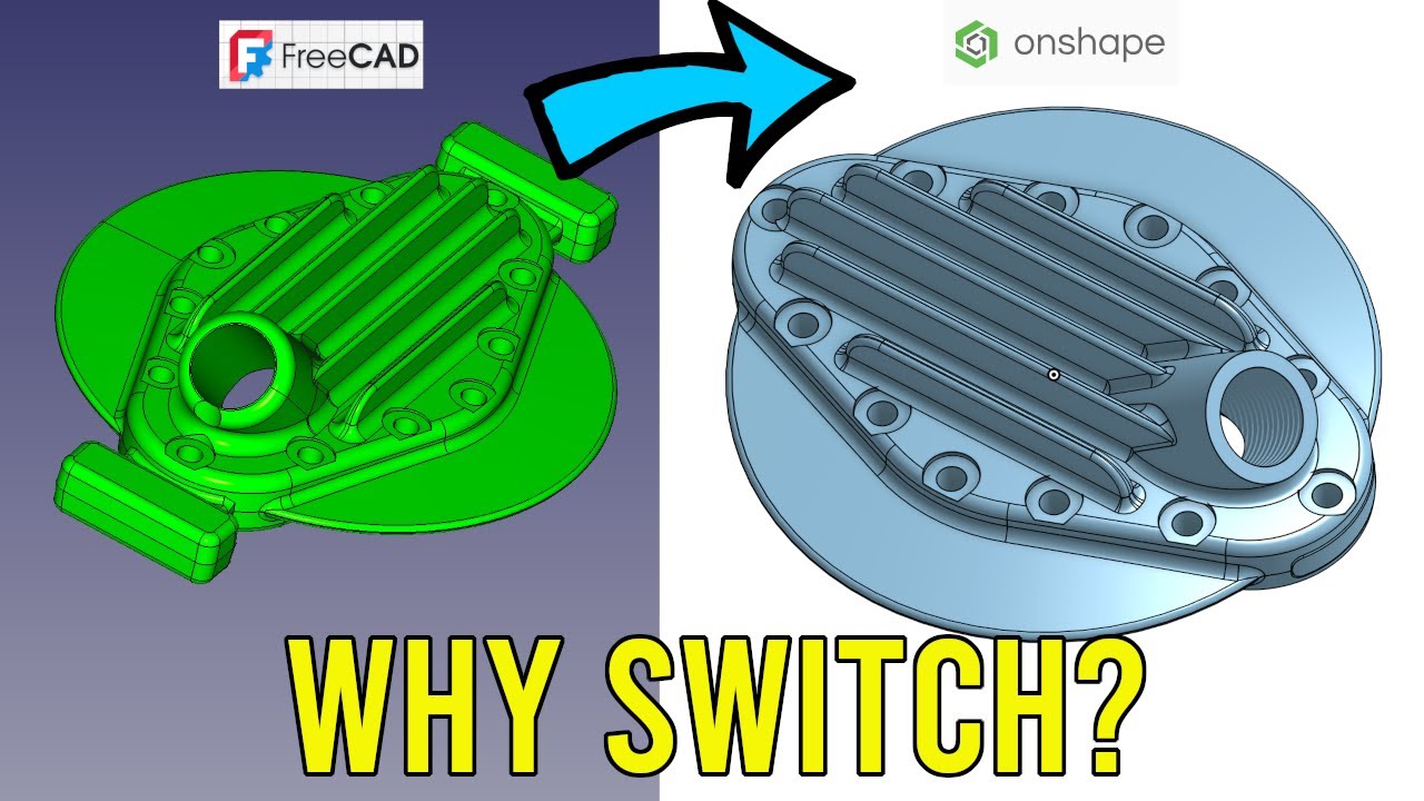 FreeCad vs Onshape - Why did I switch? || RotarySMP