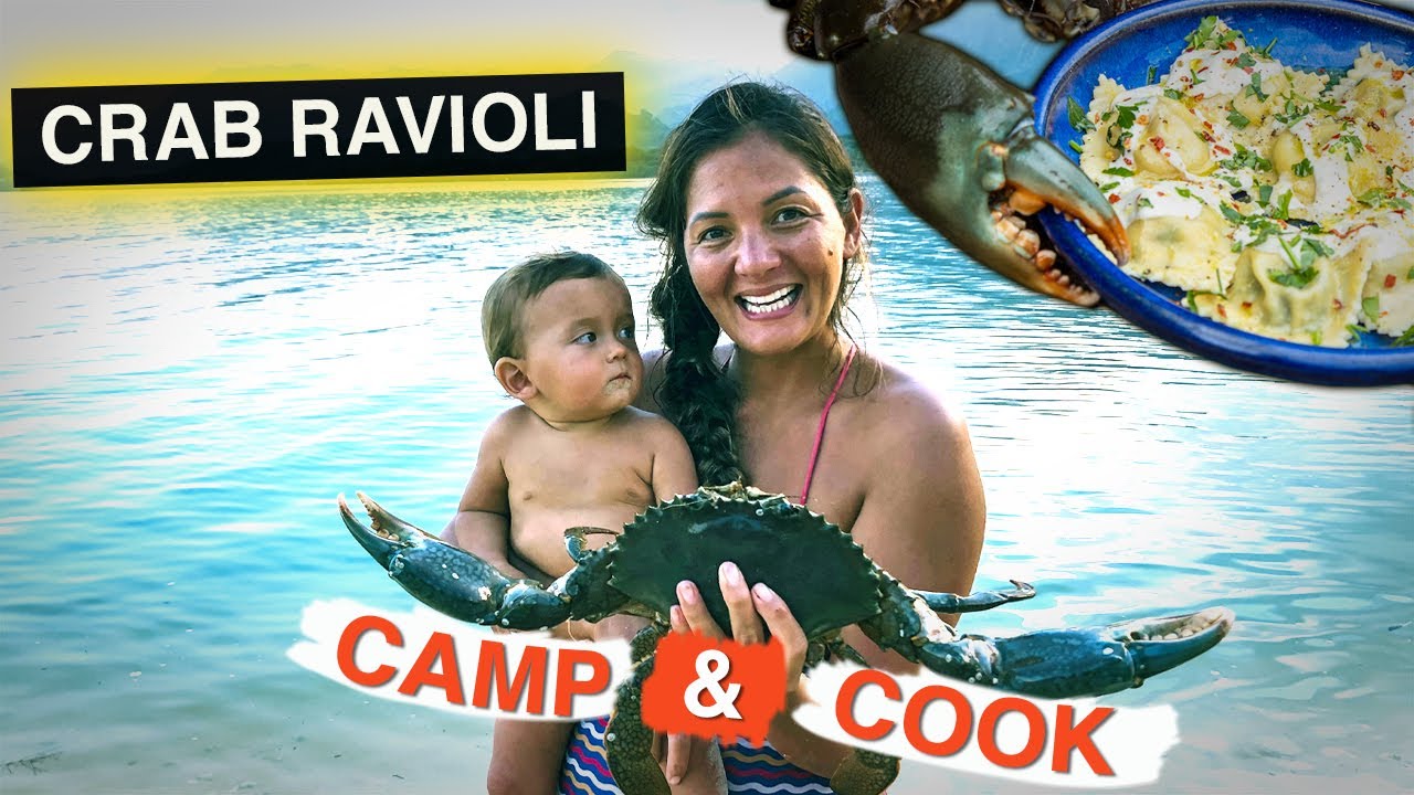 Samoan Crab Ravioli - Hawai’i Camp, Catch and Cook in with Kimi Werner - Mud Crab - Mangrove Crab