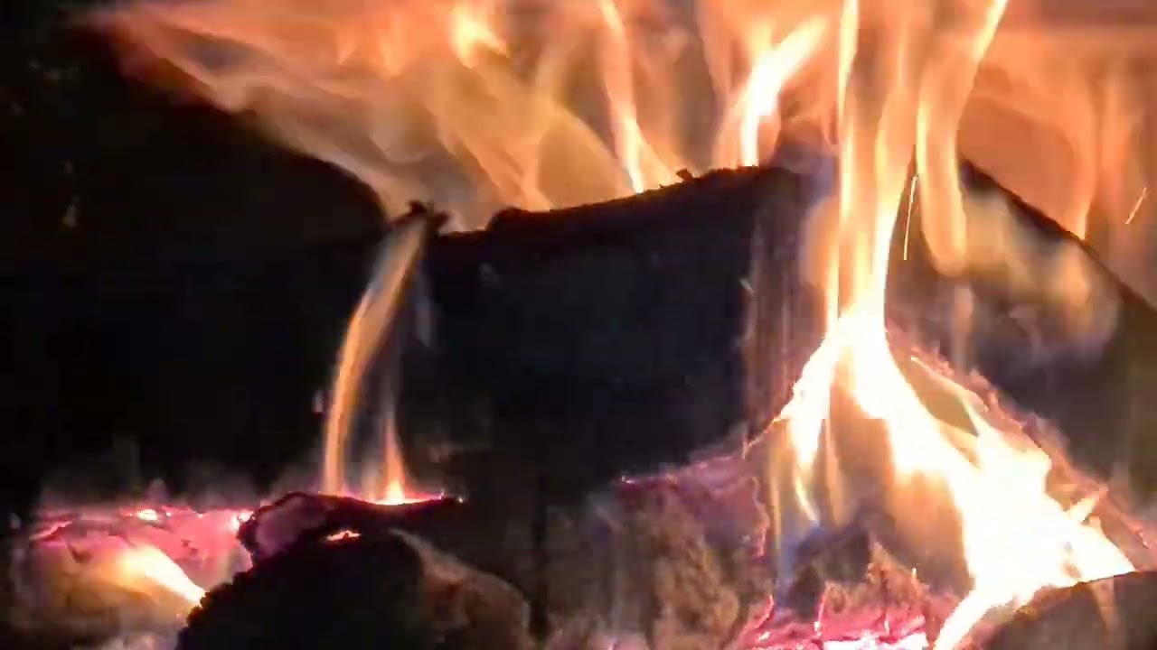 Kominek -Ogień i Dźwięk 1 Godzina Odprężenia/Fireplace Sounds - TV Background
