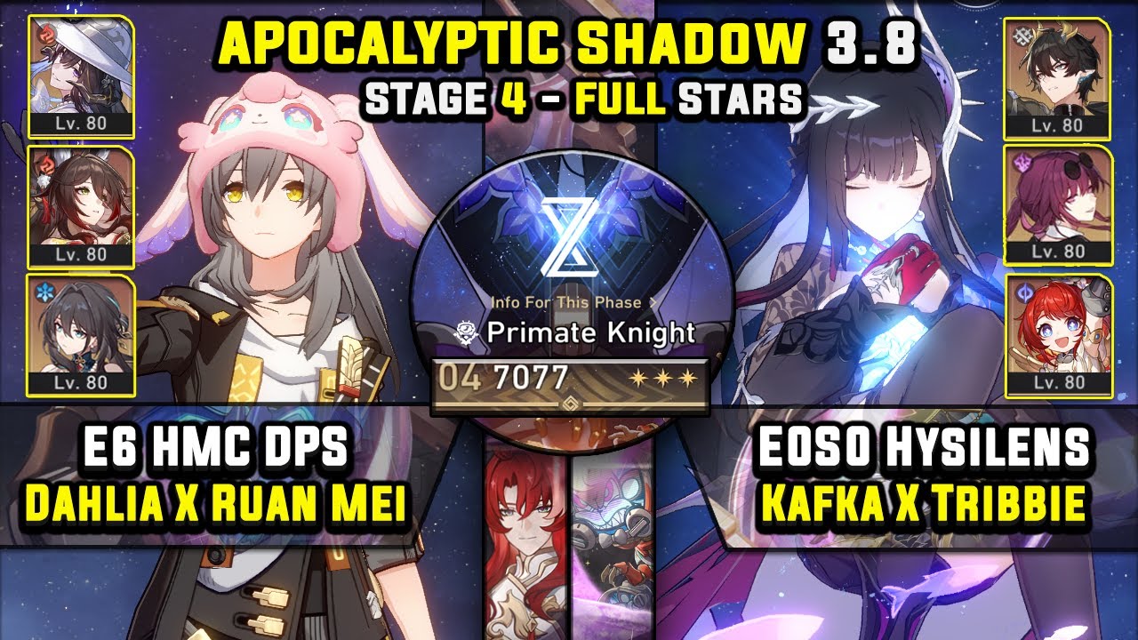 E6 HMC DPS W/ Fugue & E0 Hysilens DoT Carry (3 Stars) Apocalyptic Shadow 4 Honkai Star Rail 3.8