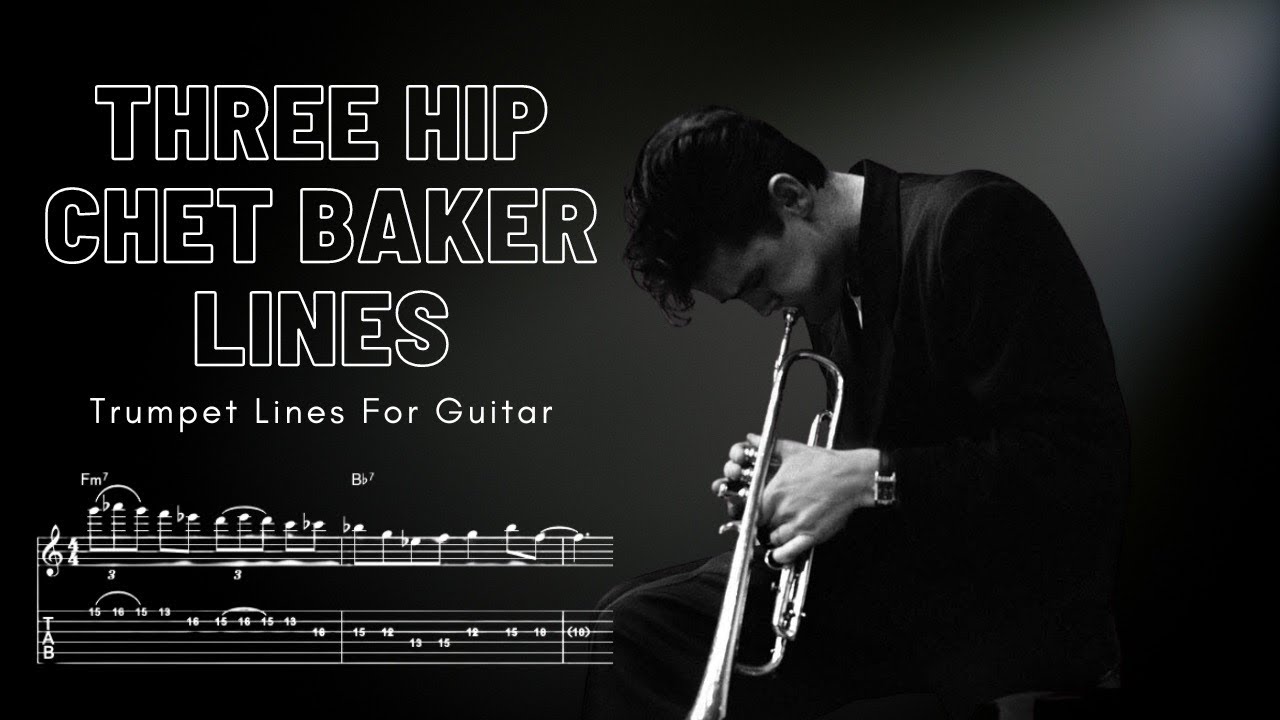 Learn Some COOL and HIP Chet Baker ii-V Lines - Trumpet Lines On Guitar | Jazz Guitar Lesson