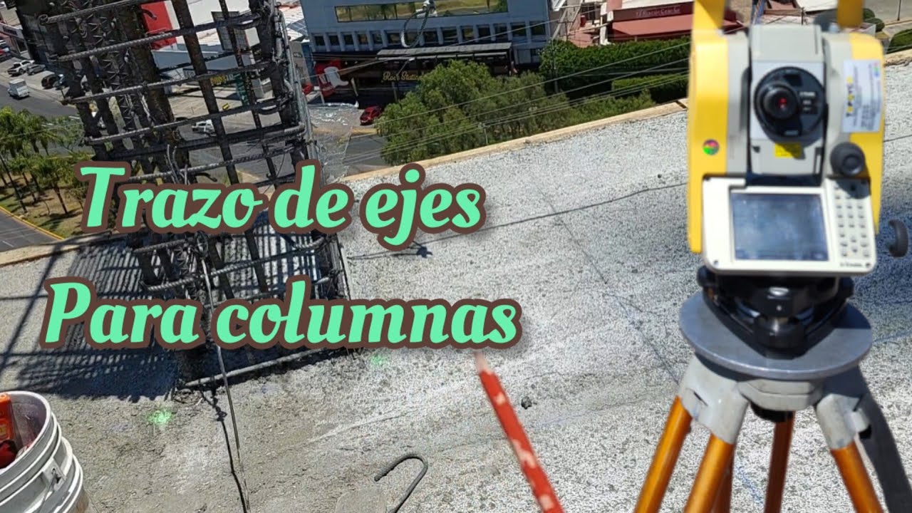 trazo de ejes para columnas