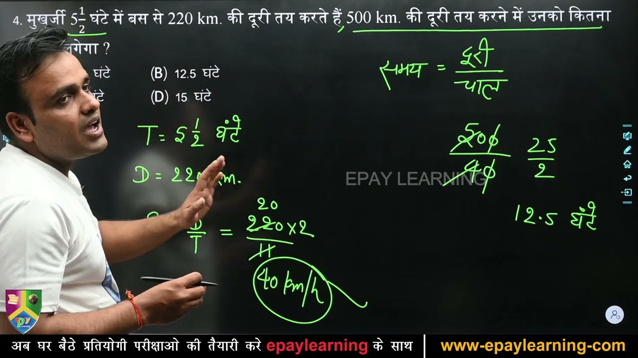 Class 1 | Time and Distance | समय और दूरी Maths | SSC Railway Banking | SHR Global India