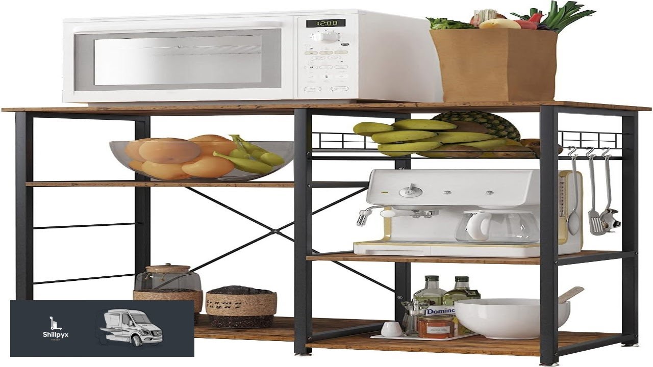 soges 3 Tier Kitchen Baker's Rack Utility Microwave Oven Stand Storage Cart Workstation