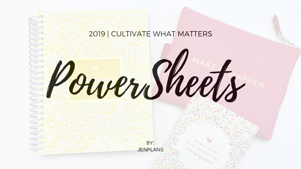 REVIEW | 2019 PowerSheets by Cultivate What Matters