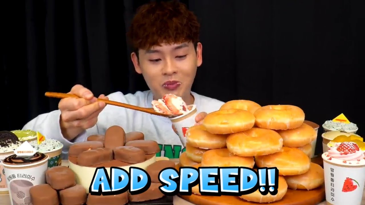 Bonggil Asmr🍩 Tiramisu Donut n Cake | add speed.