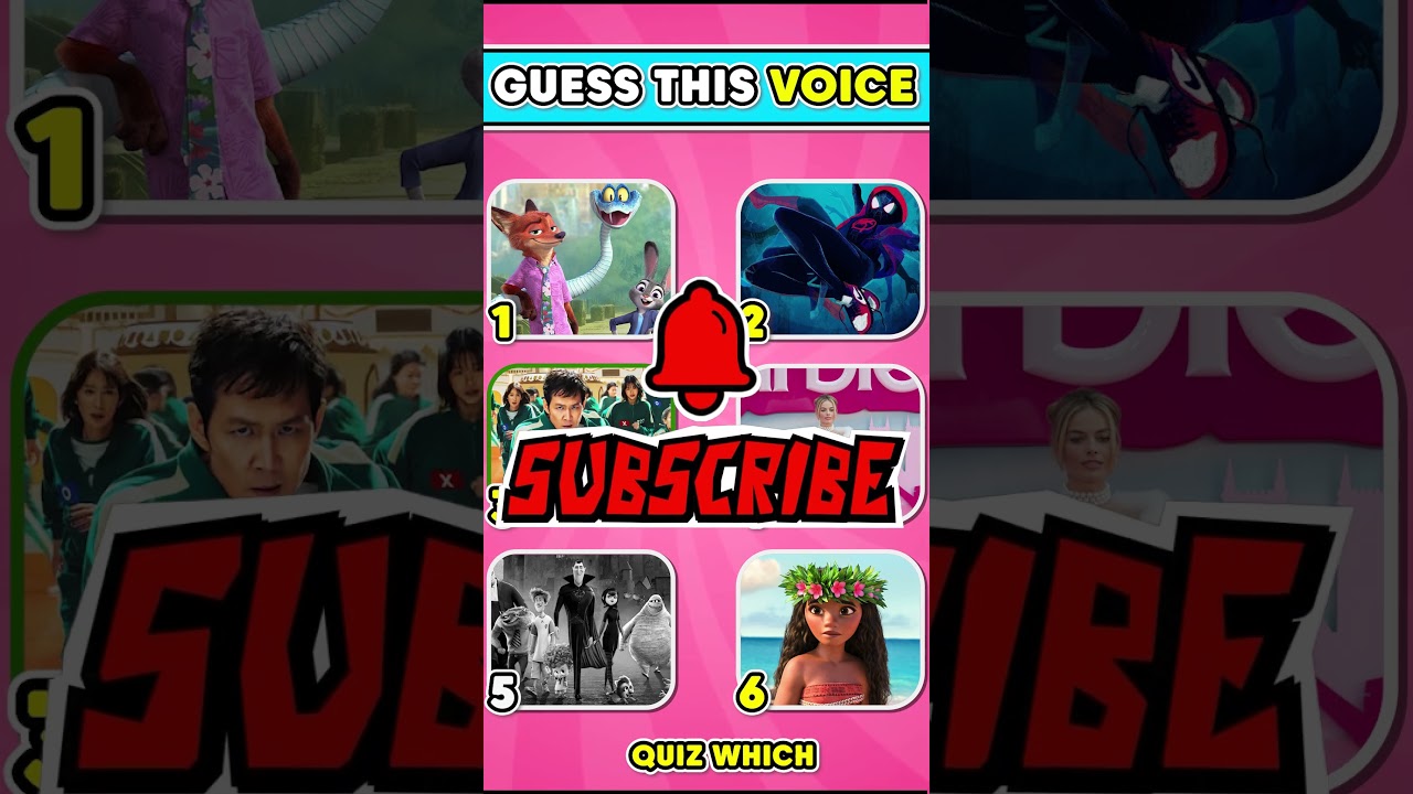 Guess the Voice....! MOANA, BARBIE, ZOOTOPIA 2, 