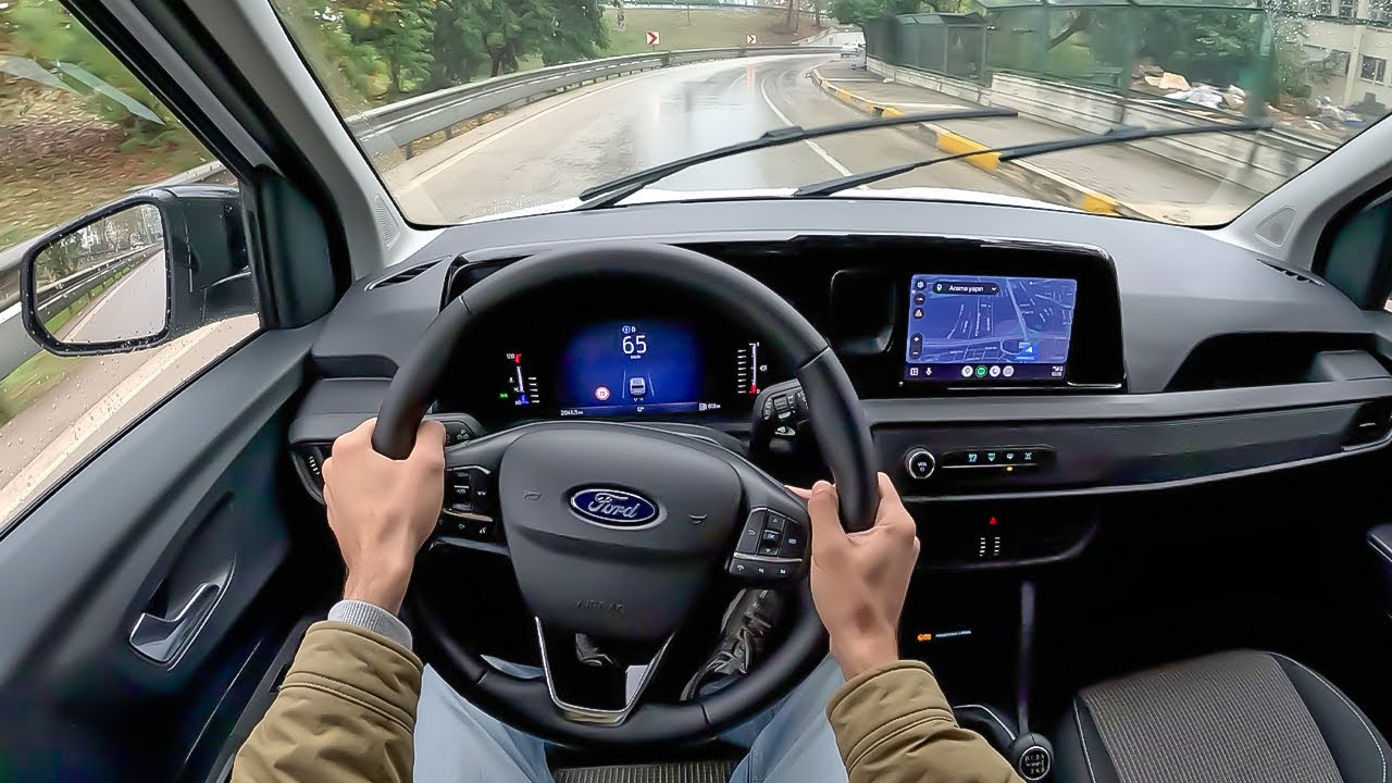 Ford Tourneo Courier 1.5 EcoBlue 2025 - POV в дождь Тест-драйв
