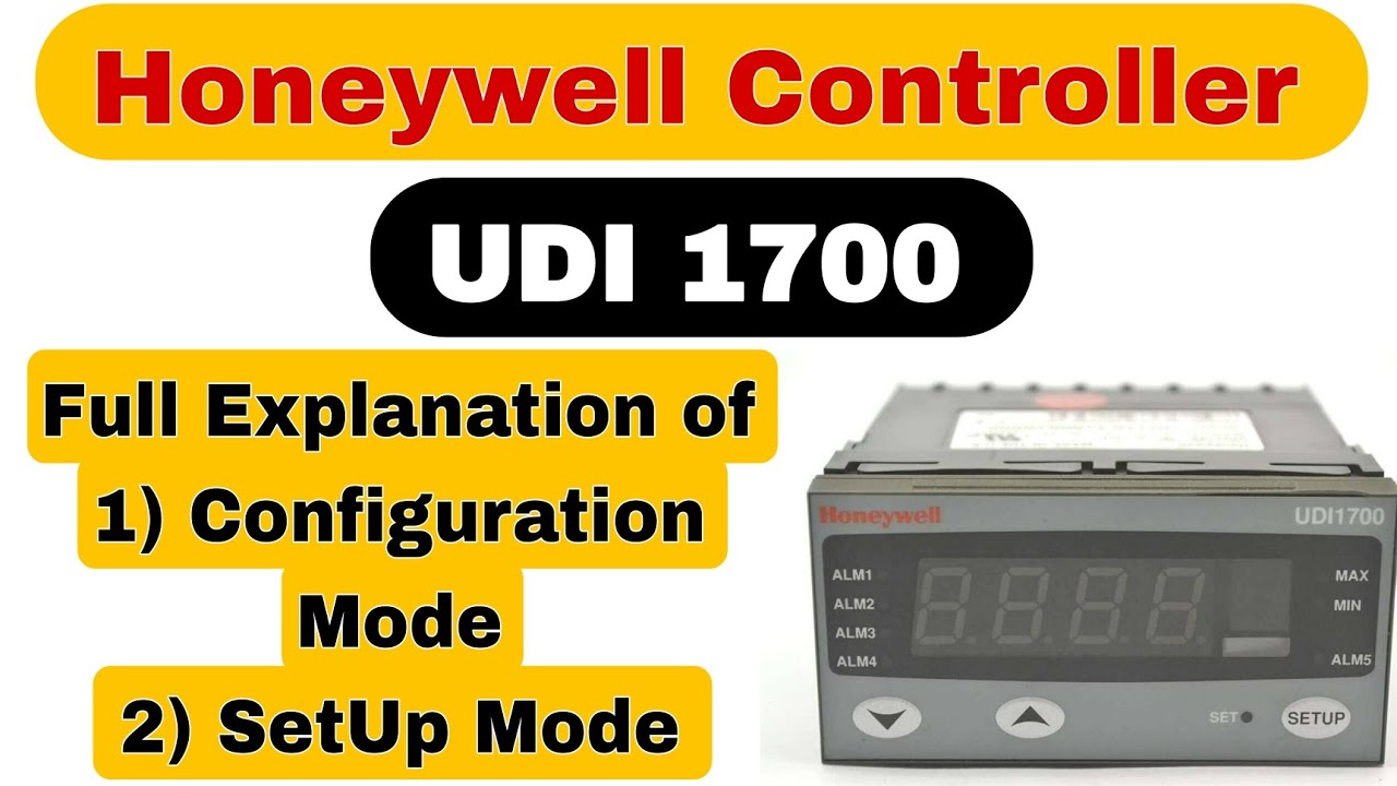 Honeywell UDI 1700 Controller Setup and Alarm Settings