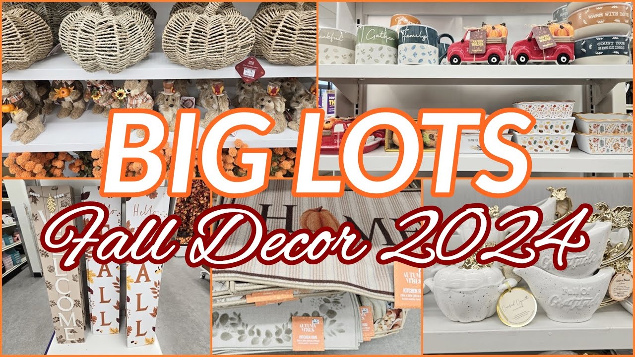BIG LOTS FALL DECOR 2024 SHOP WITH ME