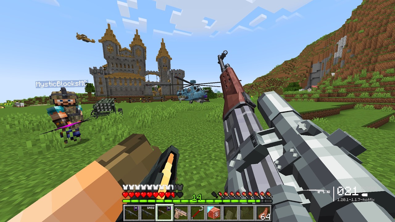 We Became the Village Recruitment Army and DESTROYED a Pillager Castle with Modern Weapons