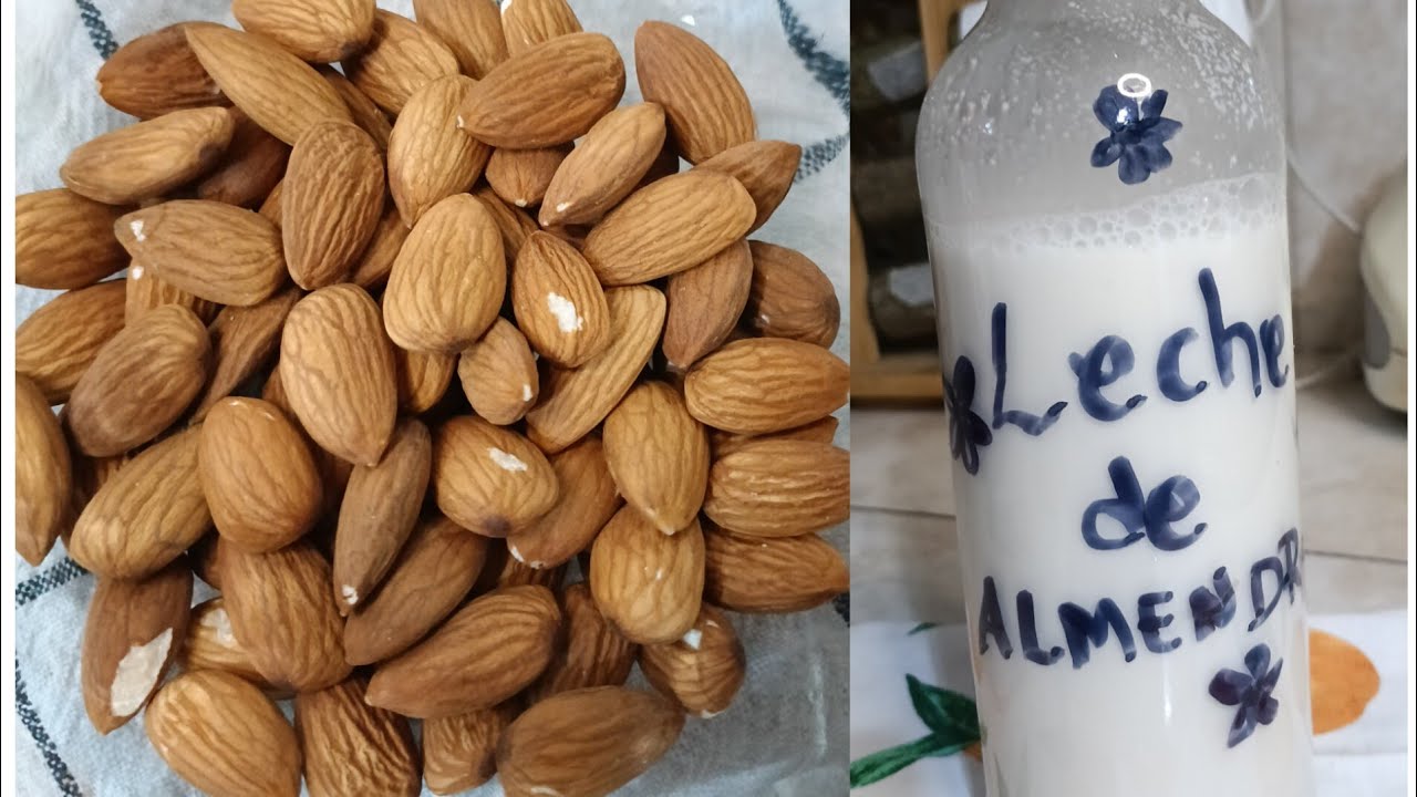 LECHE DE ALMENDRA VEGANA RECETA CASERA FÁCIL 