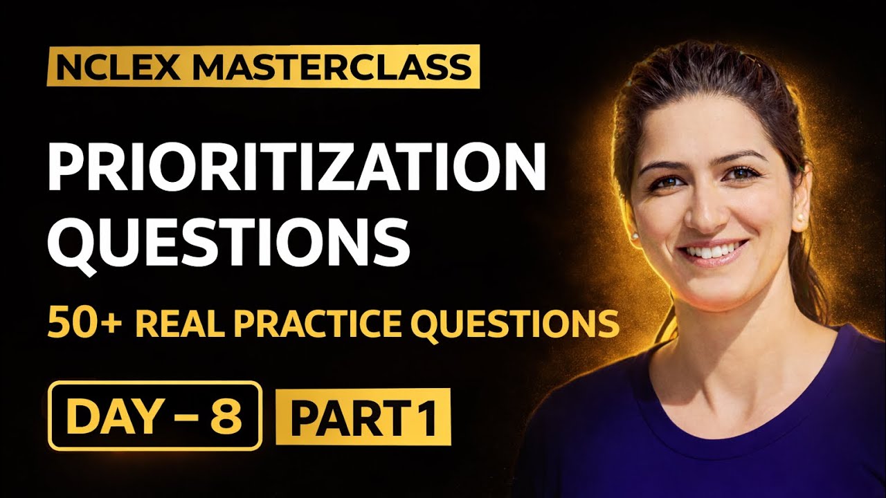 Prioritization NCLEX RN/PN – LIVE Masterclass (50+ Practice Questions) | Part 1 
