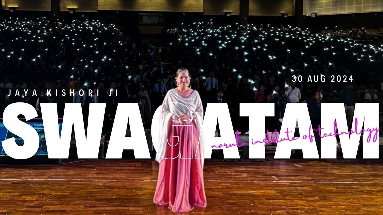 Jaya Kishori Ji in Narula Institute of Technology Swagatam 2K24