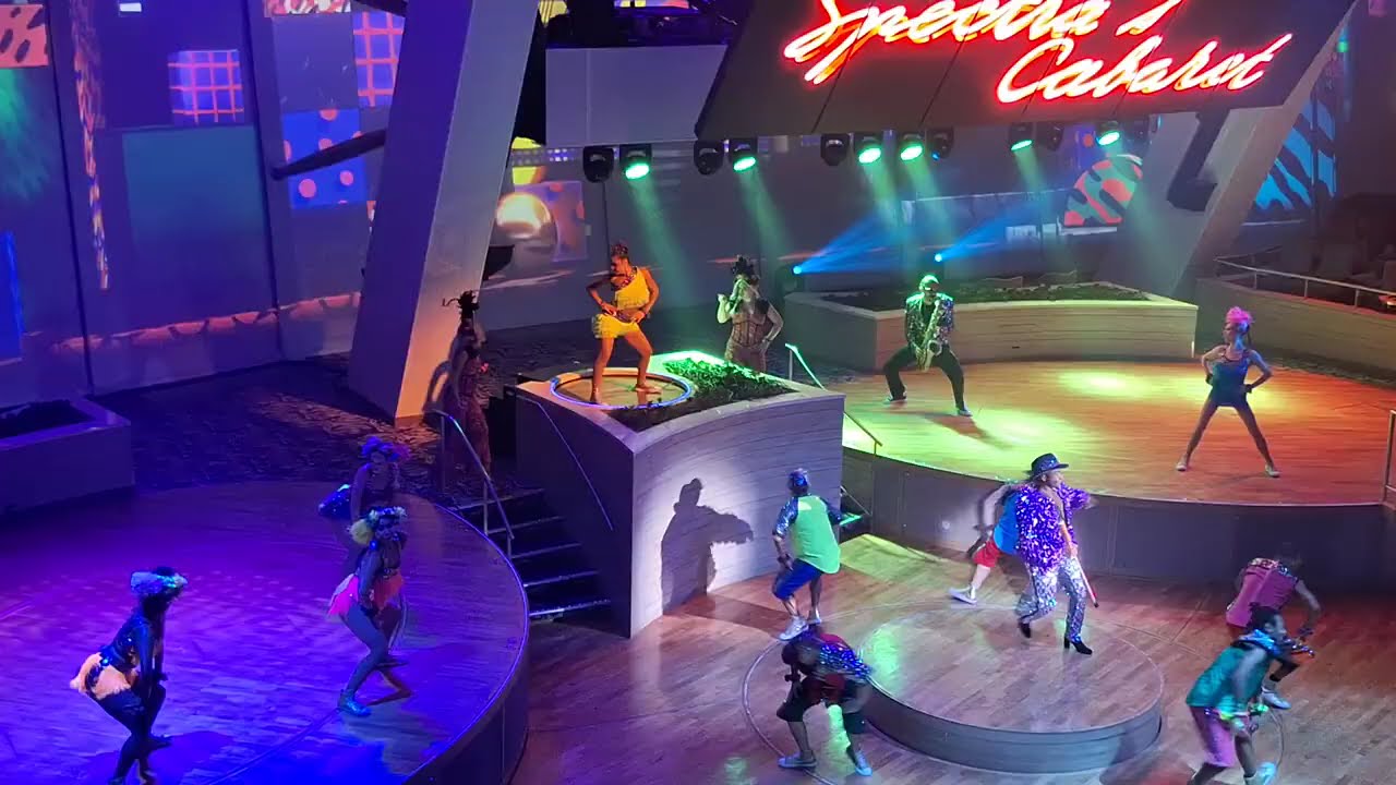 80's music/Spectra cabaret Live show at the cruise ship 2025
