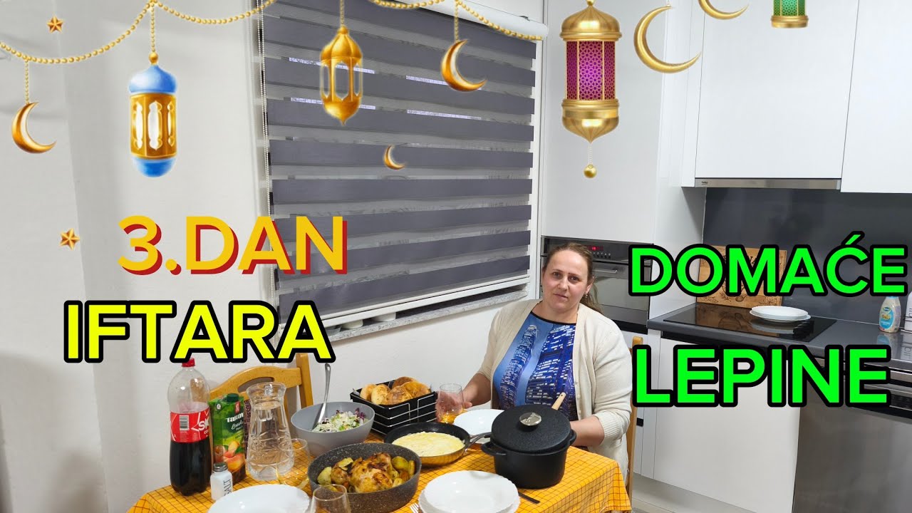 💫3.dan iftara | Miris domaćih lepina, topa,  piletina s krompirom💫i za desert Čokoladna Krempita🌹