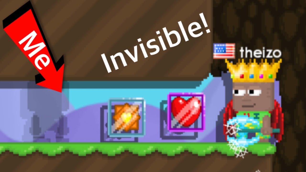 Trolling with invisibility in Growtopia Private Server