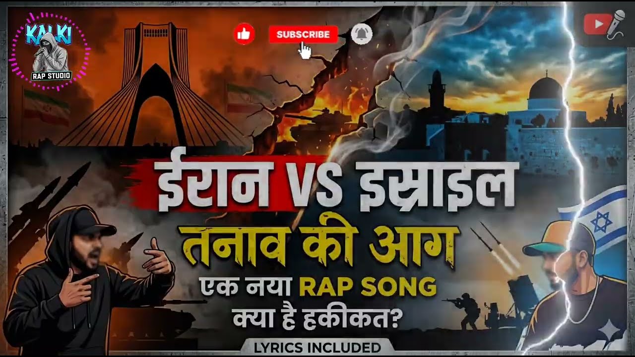 ईरान और इस्राइल: तनाव की आग 🔥 | Official Rap Song 2026 | Kalki Rap Studio #rap #kalkirapstudio
