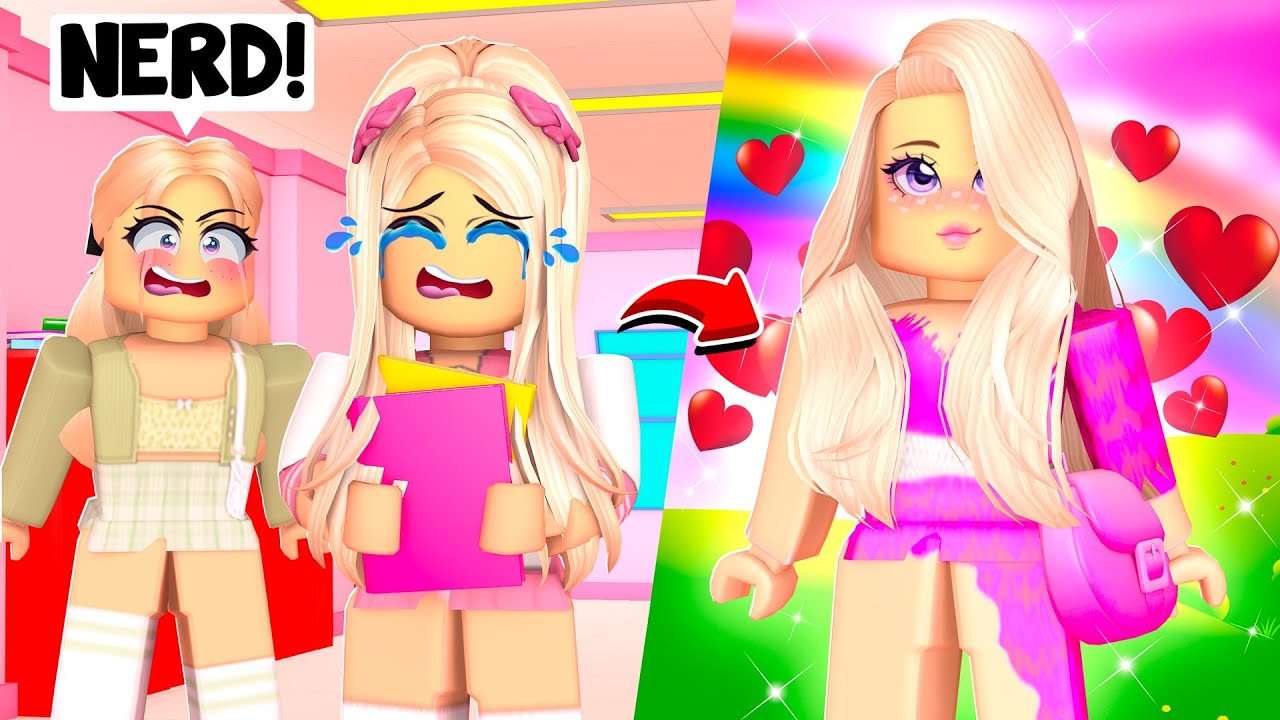 NERD GETS LIFE CHANGING MAKEOVER IN ROBLOX BROOKHAVEN!