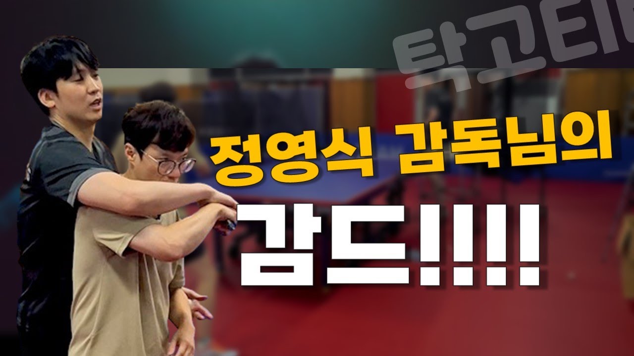감드는 정영식 감드죠!! 감아거는 드라이브 정영식 감독님!! 탁구레슨 #탁고레슨 #정영식