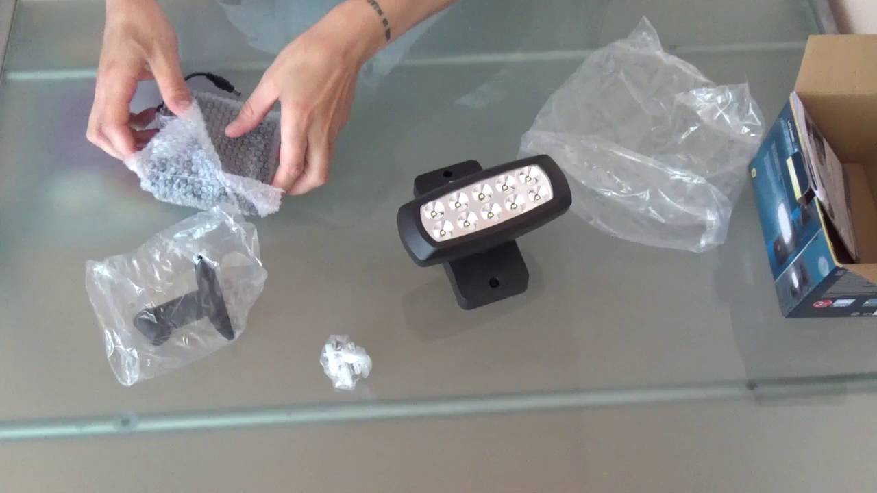 LED-Solar-Strahler - Unboxing Video