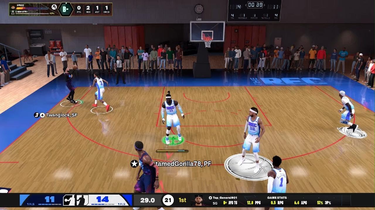 NBA 2K26: 18 PTS 6 REB 3 AST 4 STL 1 BLK