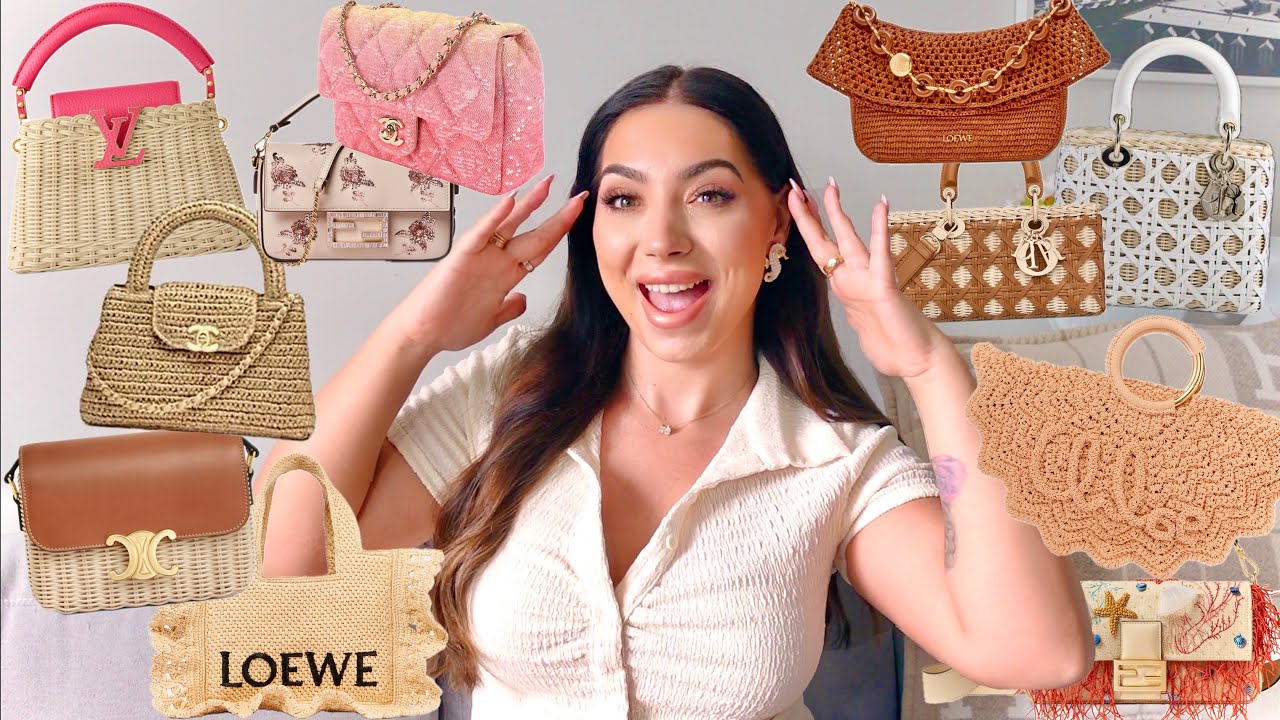The Best Summer 2025 Designer Bags | Wicker & Raffia- Chanel Must Haves, Louis Vuitton, Celine, Dior