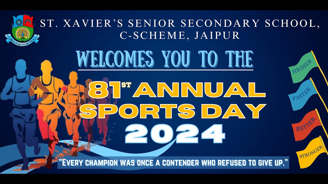 81st ANNUAL SPORTS DAY , St. Xavier's School, C-Scheme, Jaipur 2024