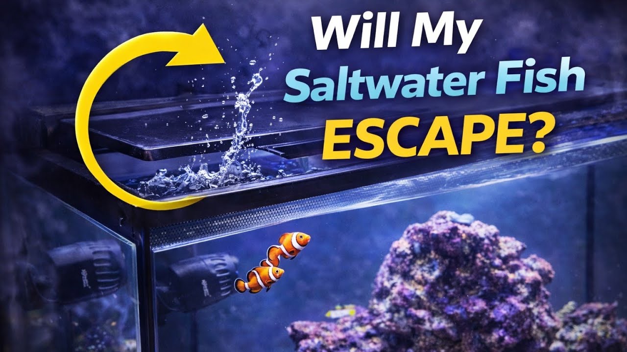 Fish Escaped from Saltwater Aquarium is this common? #fishkeepinghobby #saltwateraquarium 