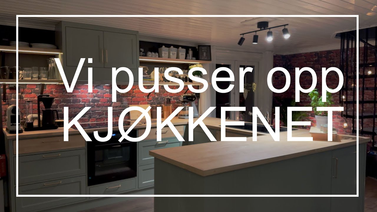 Oppussing av kjøkken og bygging av kjøkkeninnredning.
