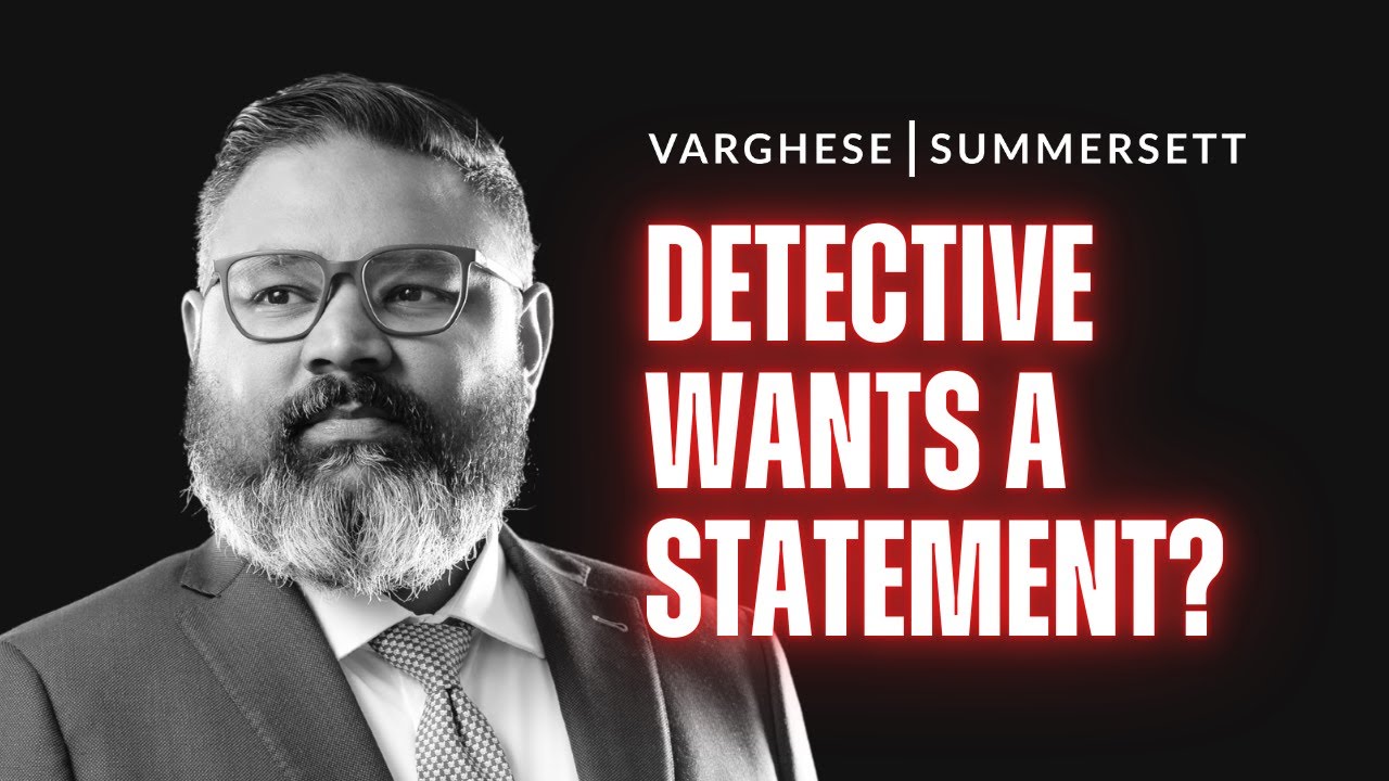 Detective Wants a Statement From YOU? Here's What You Do...