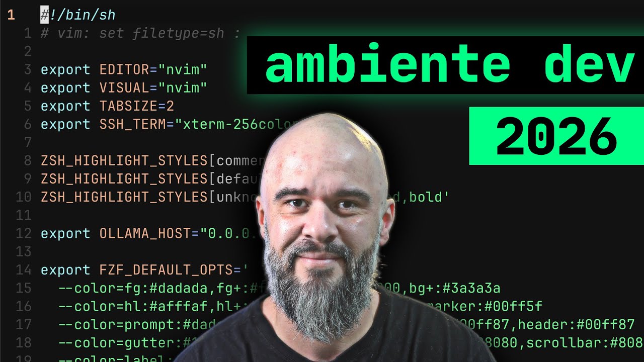 Ambiente Dev 2026 (neovim, tmux e ghostty) - Ambiente de Desenvolvimento de software