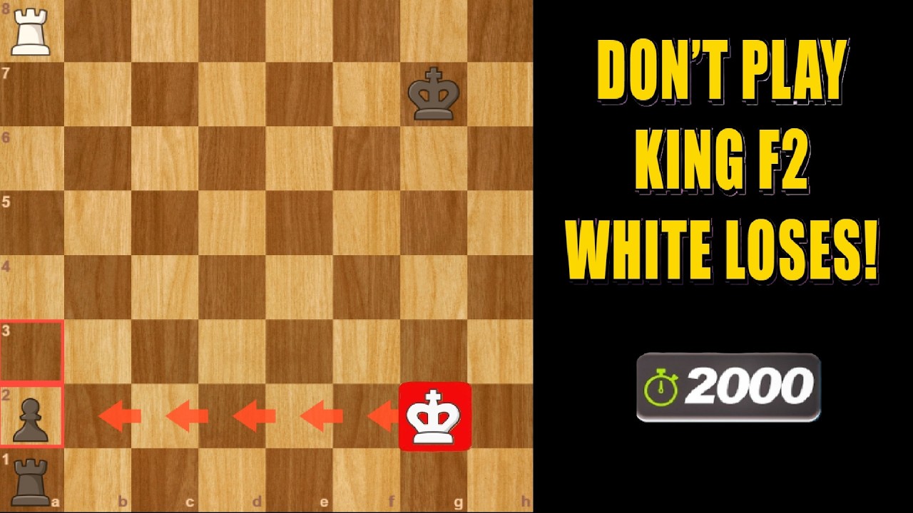 ONLY One Move Saves The Game | King and Rook Endgame