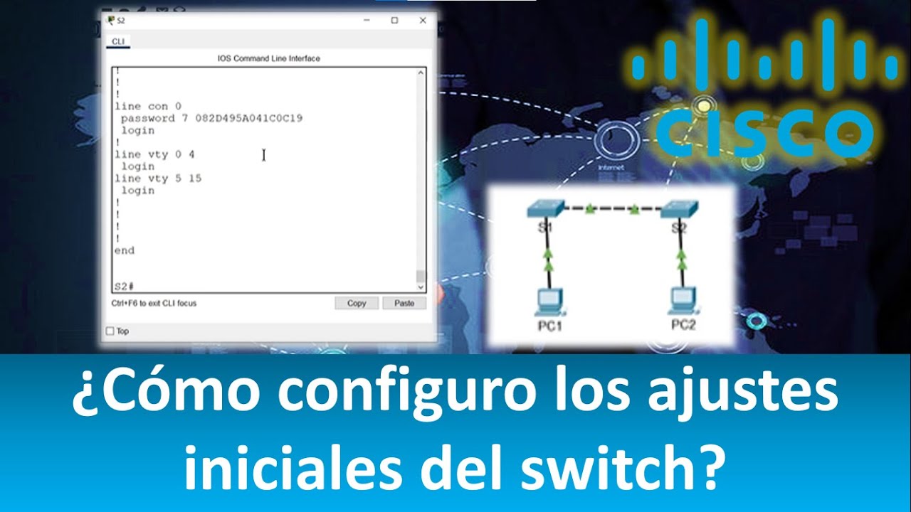🧰 Packet Tracer 2.5.5 - Configuración de los ajustes iniciales del switch