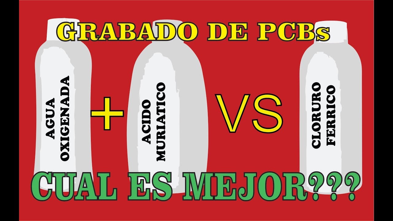 ¿Cuál es mejor? Cloruro Ferrico Vs Acido Muriatico + Agua Oxigenada