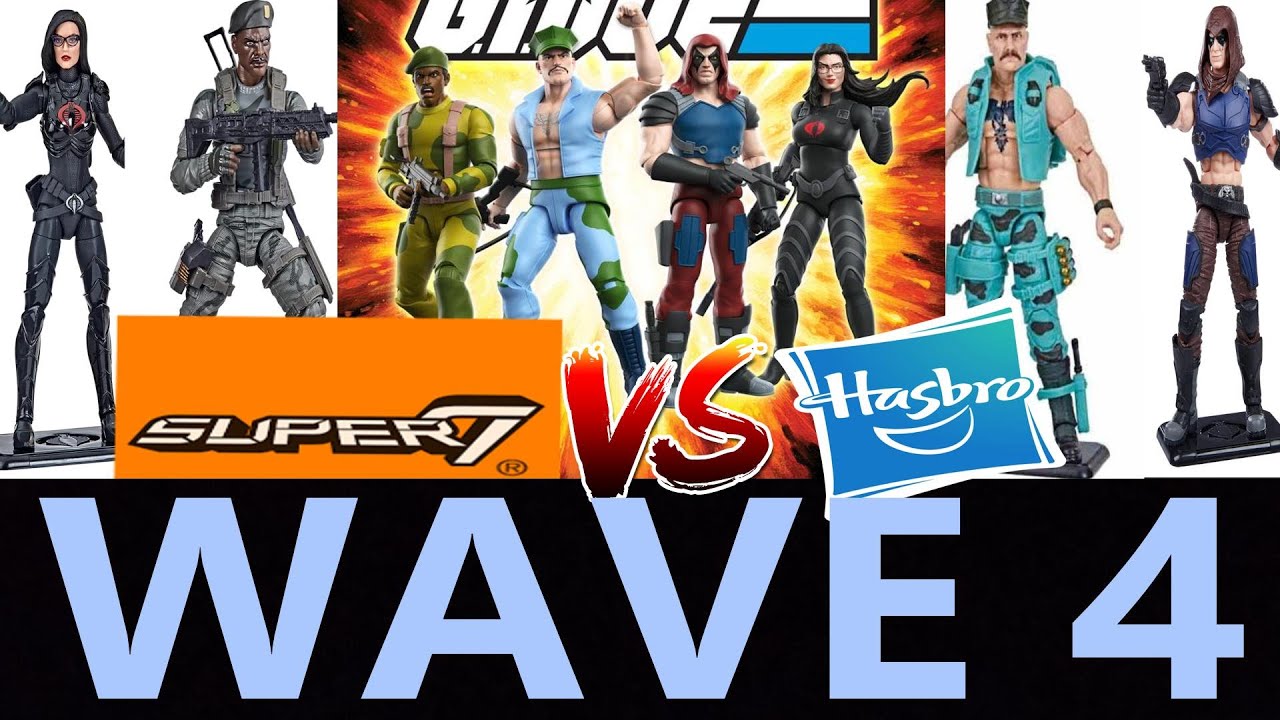 WAVE 4 SUPER 7 GI JOE ULTIMATES VS HASBRO CLASSIFIED GUNG HO, BARONESS, STALKER AND ZARTAN!!