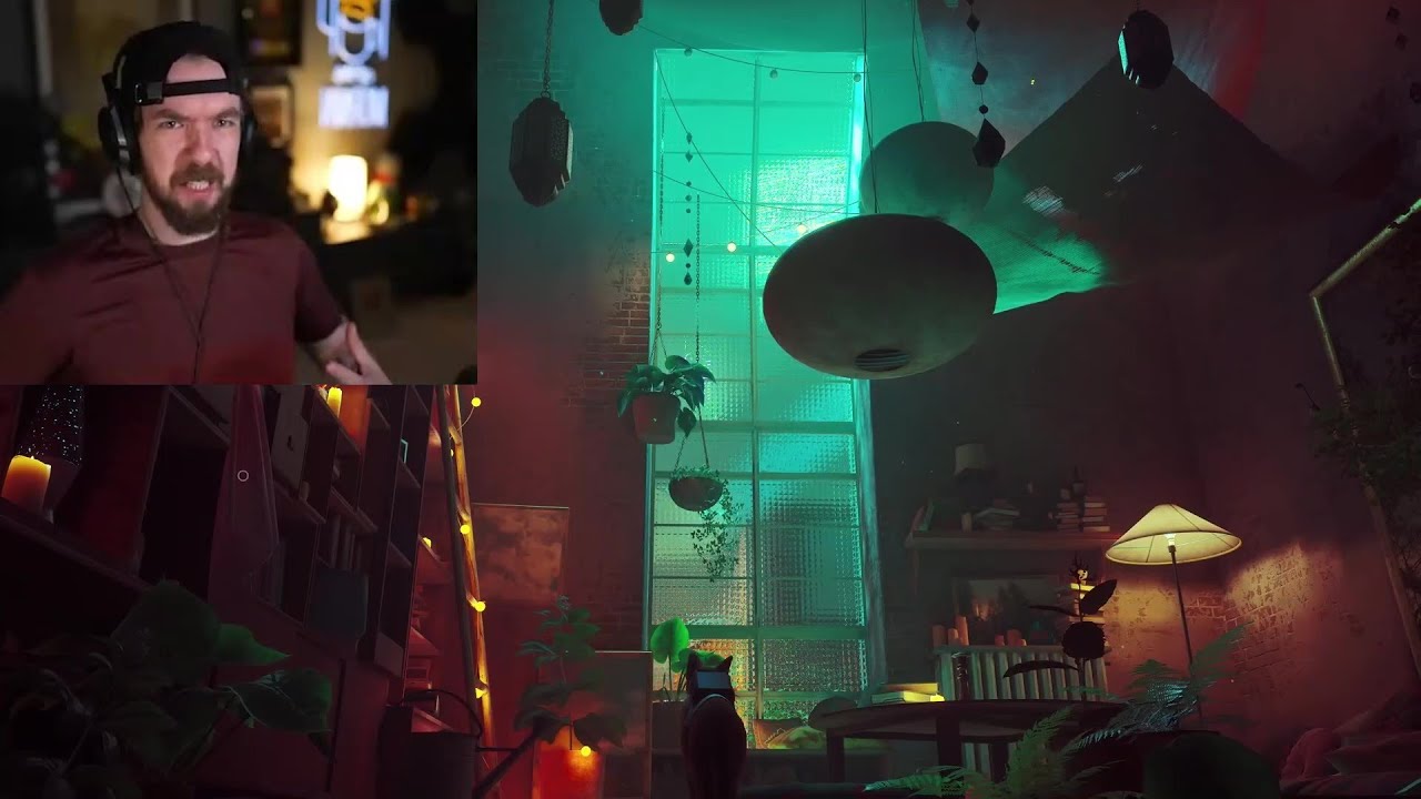 Jack loving the visuals in Stray for 10 minutes straight