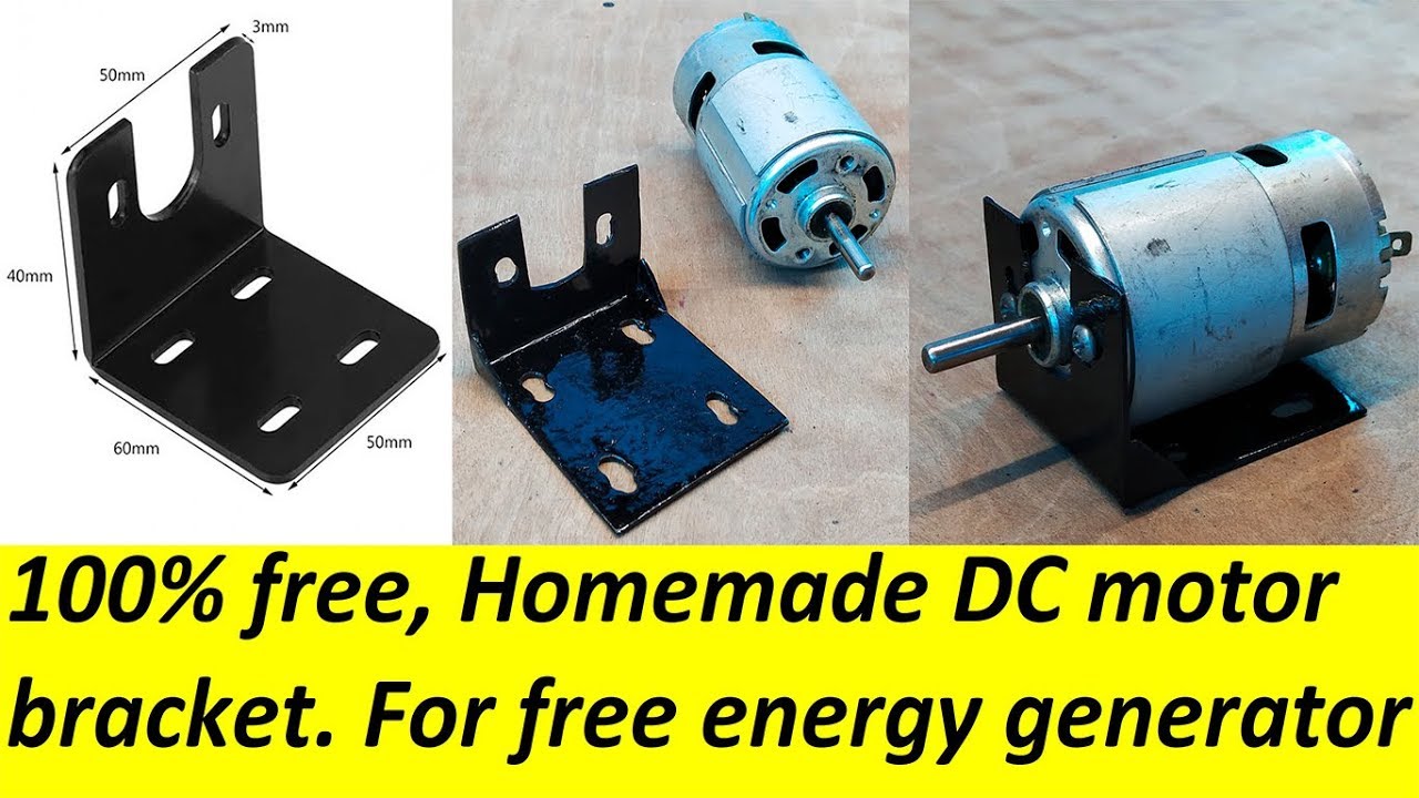 Homemade DC motor bracket | For free energy generator
