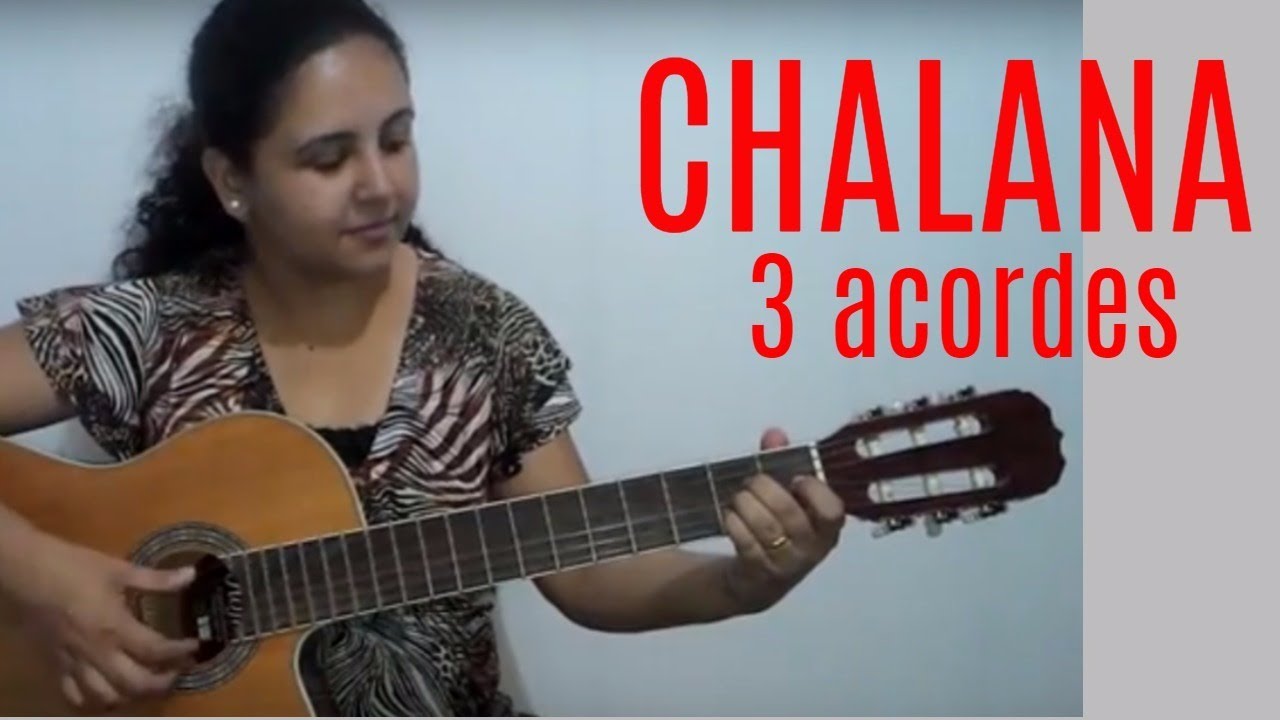 Música CHALANA  com  apenas 3 ACORDES | Almir Sater | Violão Iniciante