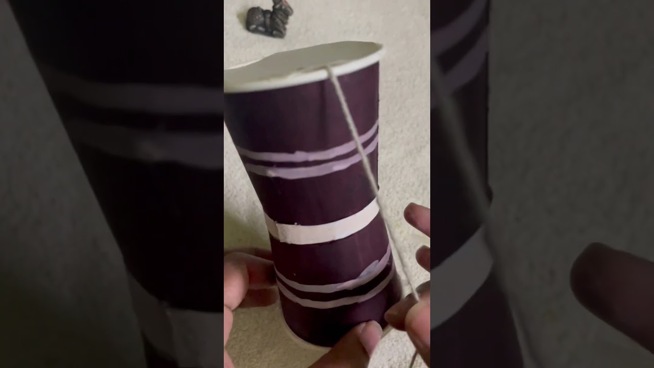Drum with paper cups #shorts #papercraft #easy #diy #Siva