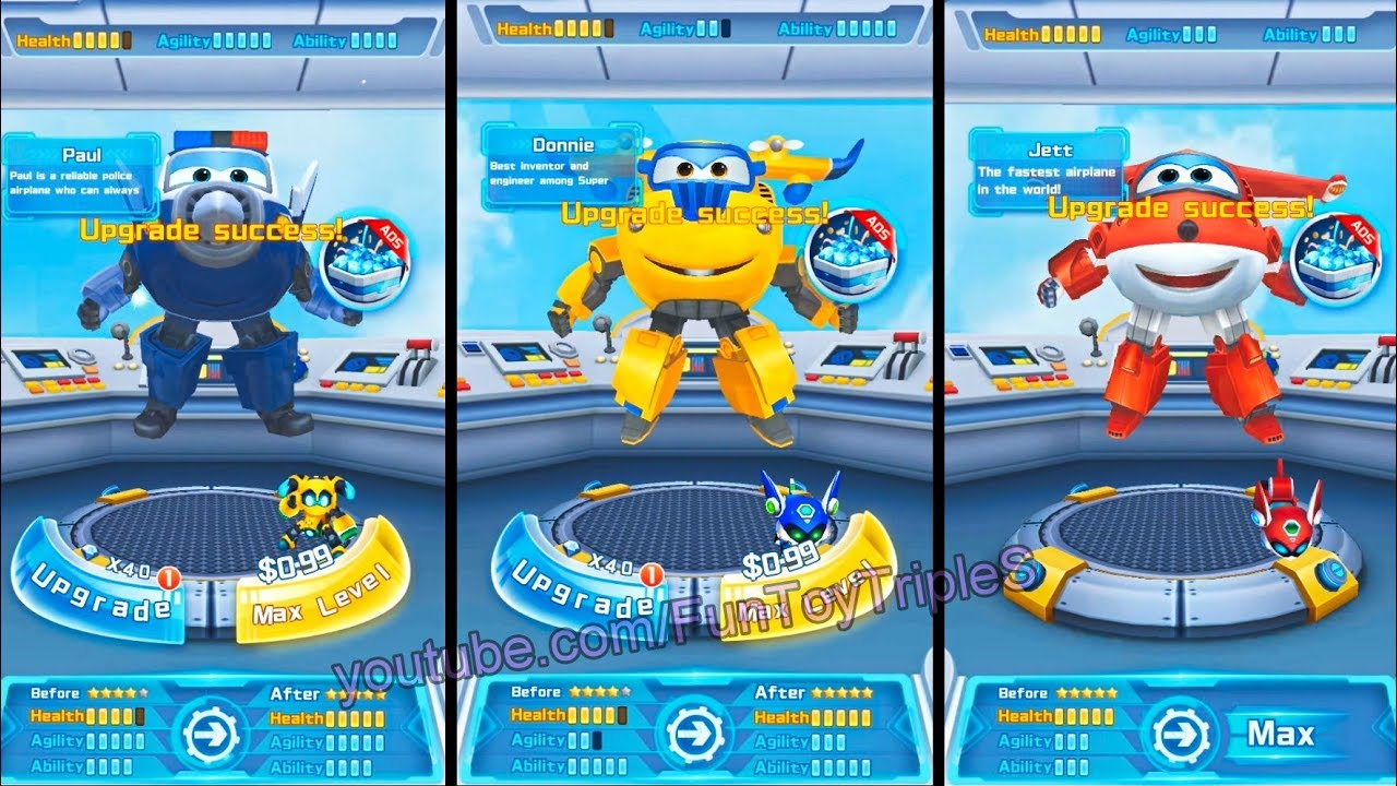 Super Wings : Jett Run - 3 Players #7 Paul vs Doonie vs Jett - Sydney, Osaka, Tokyo