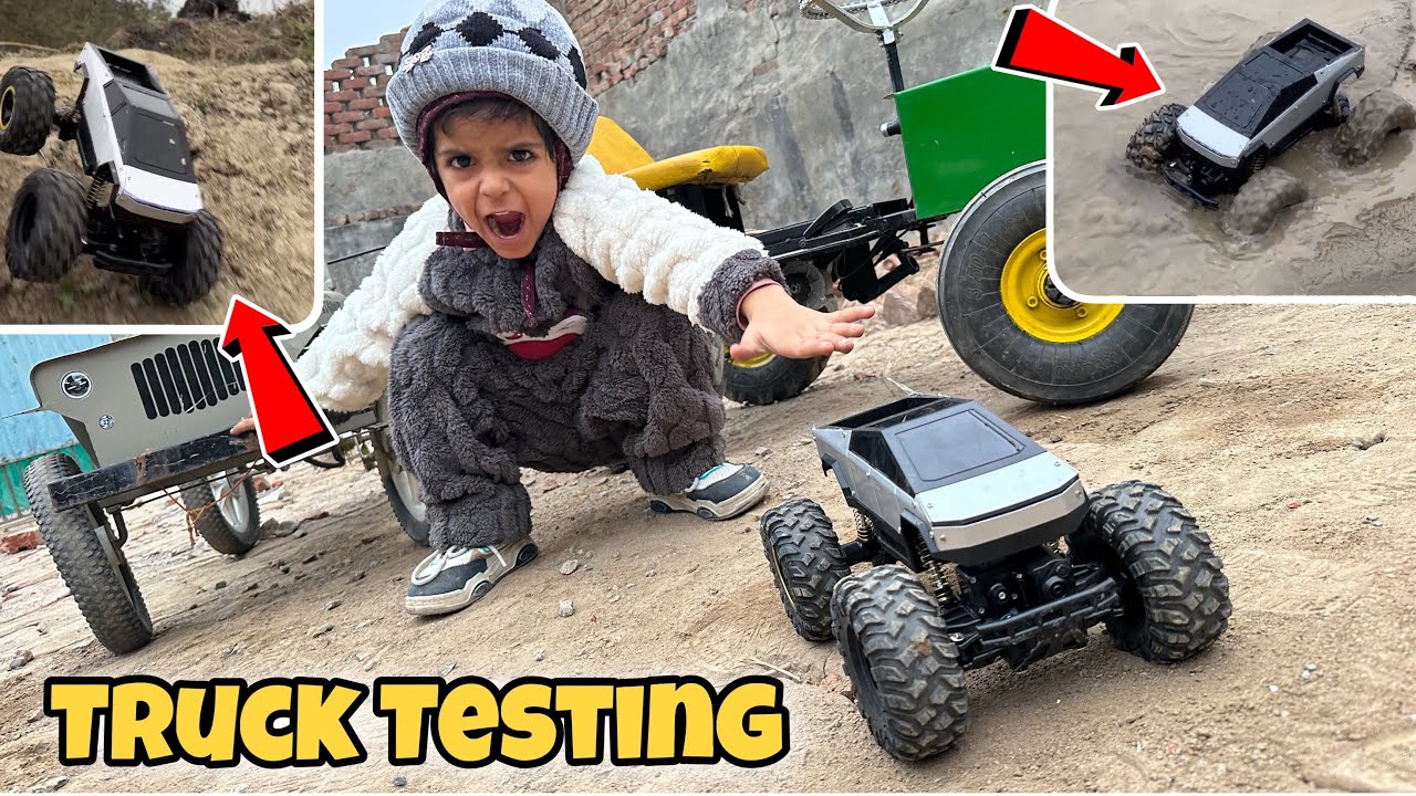 Tesla Truck Crashed in Mud😱 Full Testing under Deep Water