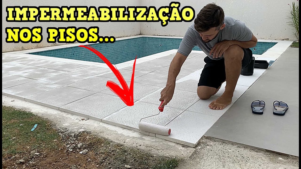 PASSEI IMPERMEABILIZANTE NA CALÇADA DE PISO ATERMICO
