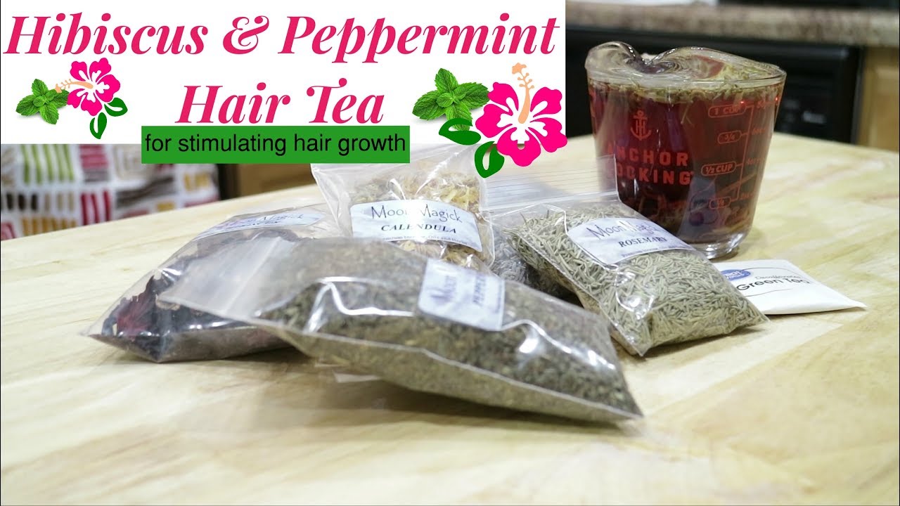 🌺🍭Herbal Tea Rinse For Natural Hair | Stimulating Hair Tea