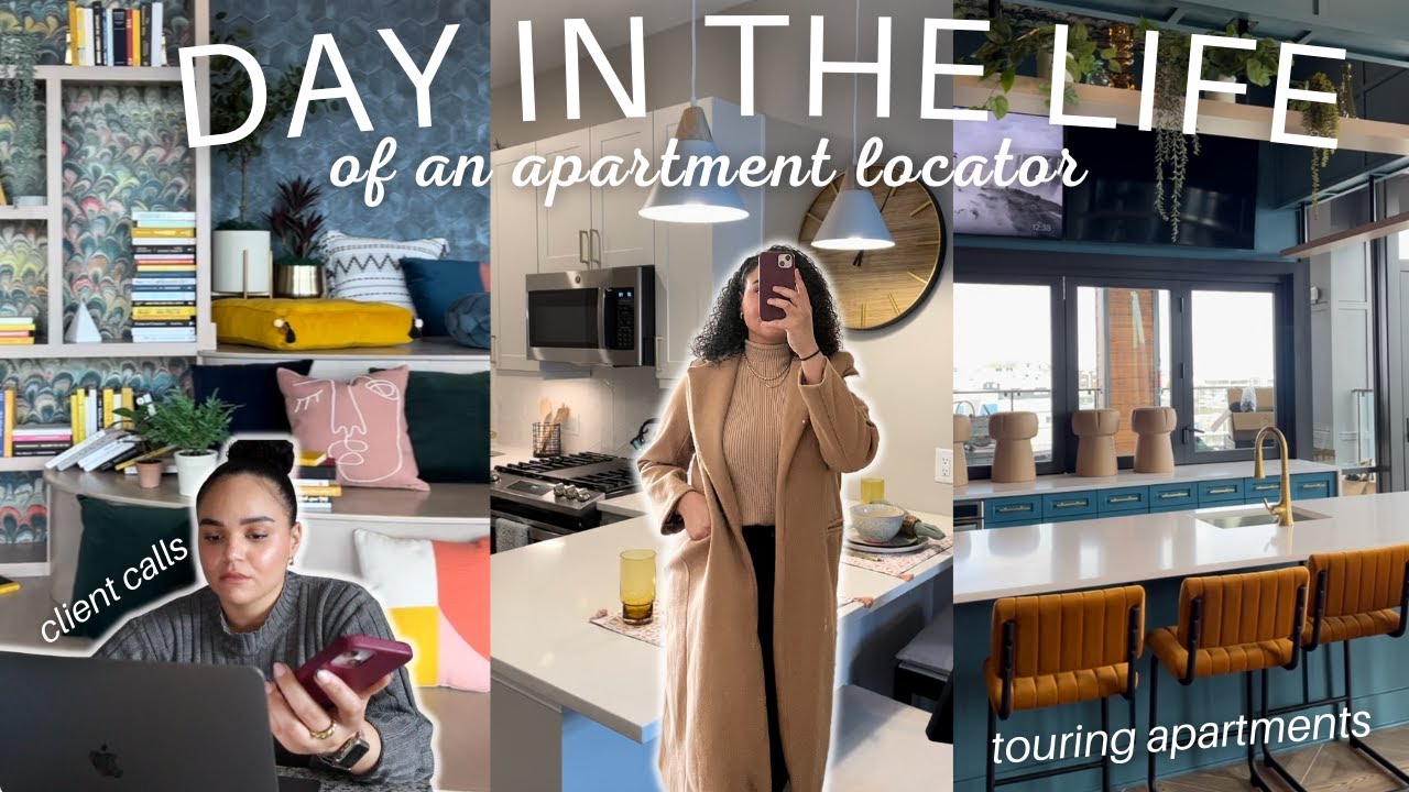 DAY IN THE LIFE OF AN APARTMENT LOCATOR // LONG and PRODUCTIVE day touring apartments + client calls