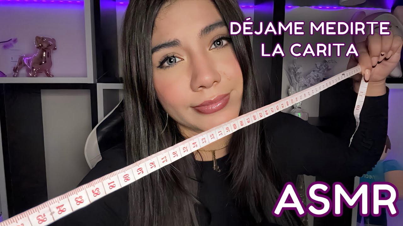 ASMR ESPAÑOL / Te DIBUJO LA CARA (REALISTA) + MIDIENDOTE CADA PARTE