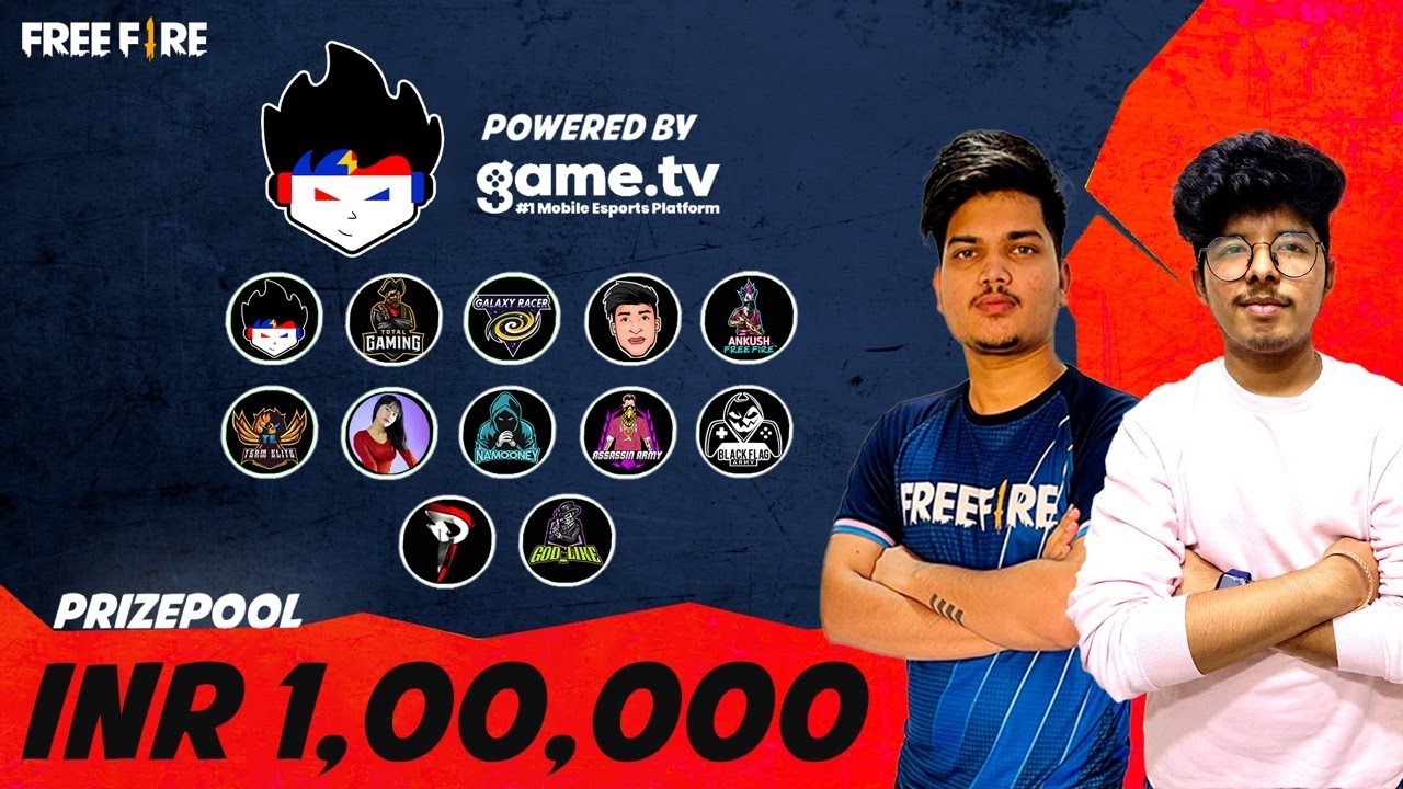 FREE FIRE TOURNAMENT FINAL - TEAM TSG VS YOUTUBERS - Game.tv || Free Fire