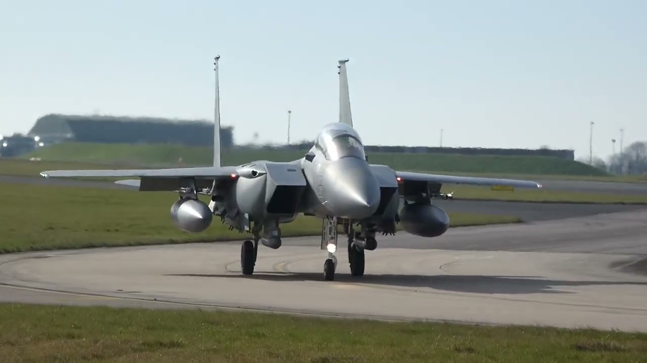 4 Saudi F-15’s cobra warrior 3-3-25 at RAF waddington